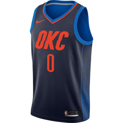 Russell Westbrook Oklahoma City Thunder Black Swingman Jersey 2018 - 2019