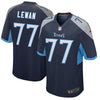 Image of Tennessee Titans Taylor Lewan Navy Jersey 2018 - 2019