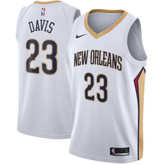 Anthony Davis New Orleans White Swingman Jersey 2018 - 2019