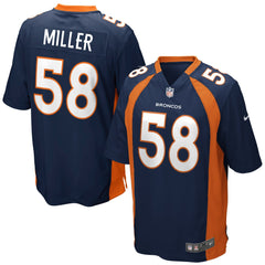 Denver Broncos Von Miller Navy Blue Jersey 2018 - 2019