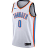 Image of Russell Westbrook Oklahoma City Thunder White Swingman Jersey 2018 - 2019
