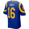 Image of Los Angeles Rams Jared Goff Royal Jersey 2018 - 2019