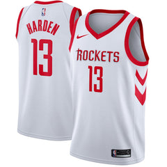 James Harden Houston Rockets White Swingman Jersey 2018 - 2019