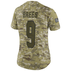 Women's New Orleans Saints Drew Brees Camo Jersey 2018 - 2019