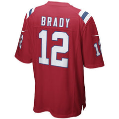 TOM BRADY NEW ENGLAND PATRIOTS 2018 - 2019 RED JERSEY