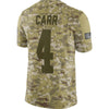 Image of Oakland Raiders Derek Carr Camo Jersey 2018 - 2019