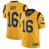 Image of Los Angeles Rams Jared Goff Cold Color Rush Jersey 2018 - 2019