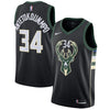 Image of Giannis Antetokounmpo Milwaukee Bucks Black Swingman Jersey 2018 - 2019