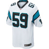 Image of Carolina Panthers Luke Kuechly White Jersey 2018 - 2019