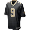 Image of New Orleans Saints Drew Brees Black Jersey 2018 - 2019
